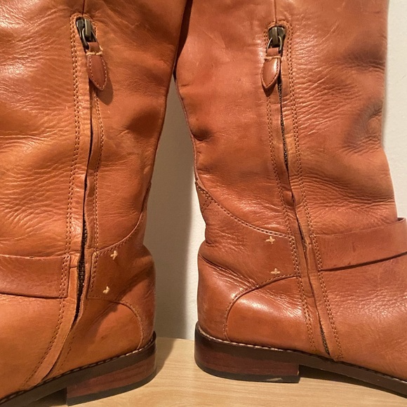 Halogen Brown Leather Knee-High Riding Boots sz 8.5 - Picture 5 of 12